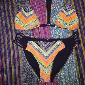 Tribal print rip curl bikini